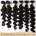 Cheap body wave natural black natural straight hair with quanlity certification
